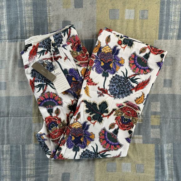 J.CREW Floral Multicolor Women's Straight Leg Women's Jeans Sz 10 Style#AM991 - Picture 1 of 16